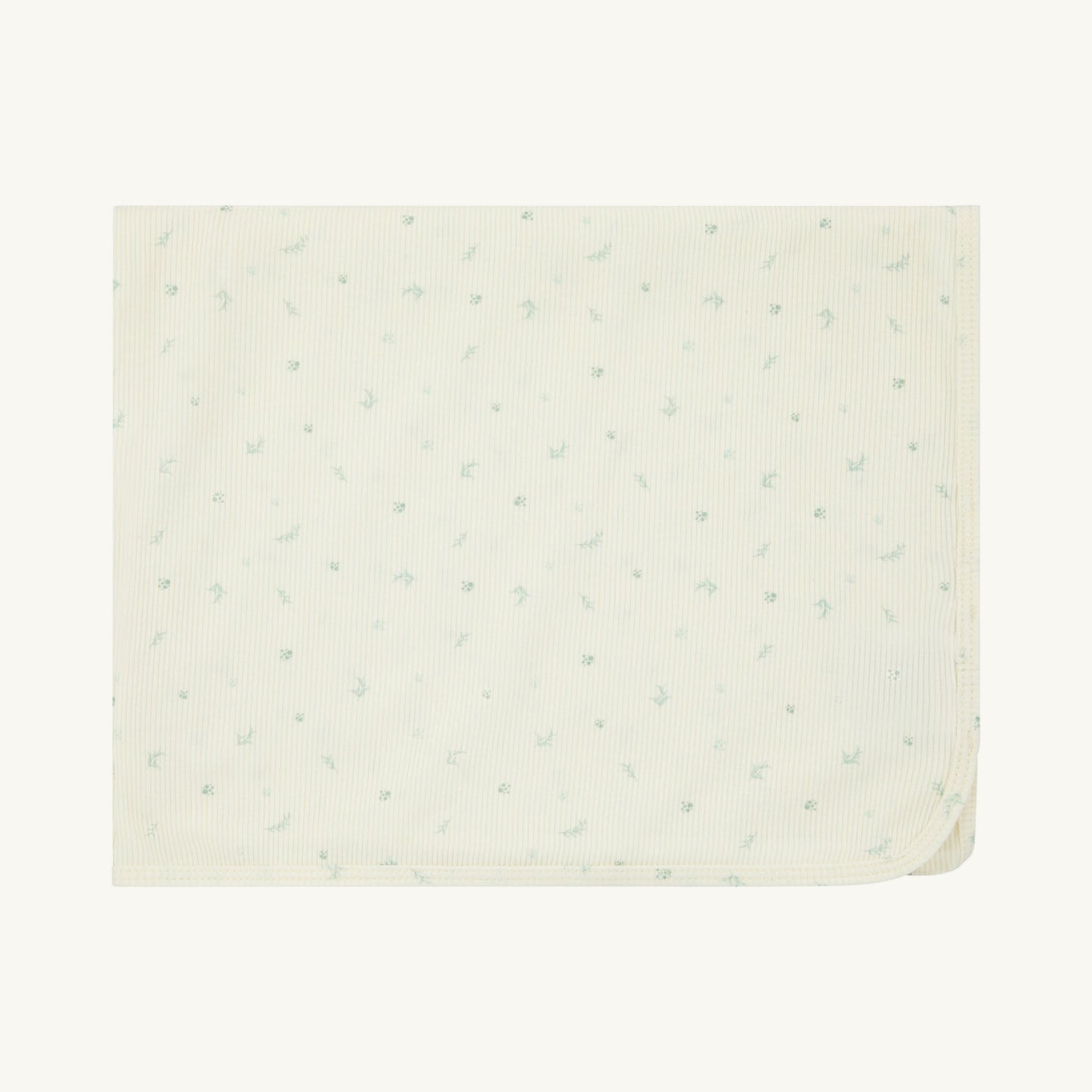 Ribbed Floral Layette Set Blue