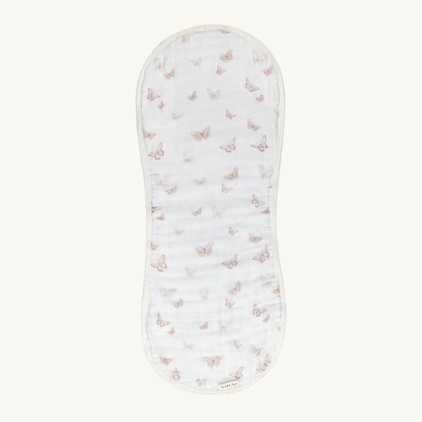 Muslin Burp Cloth 3 Pack - Pink Butterfly
