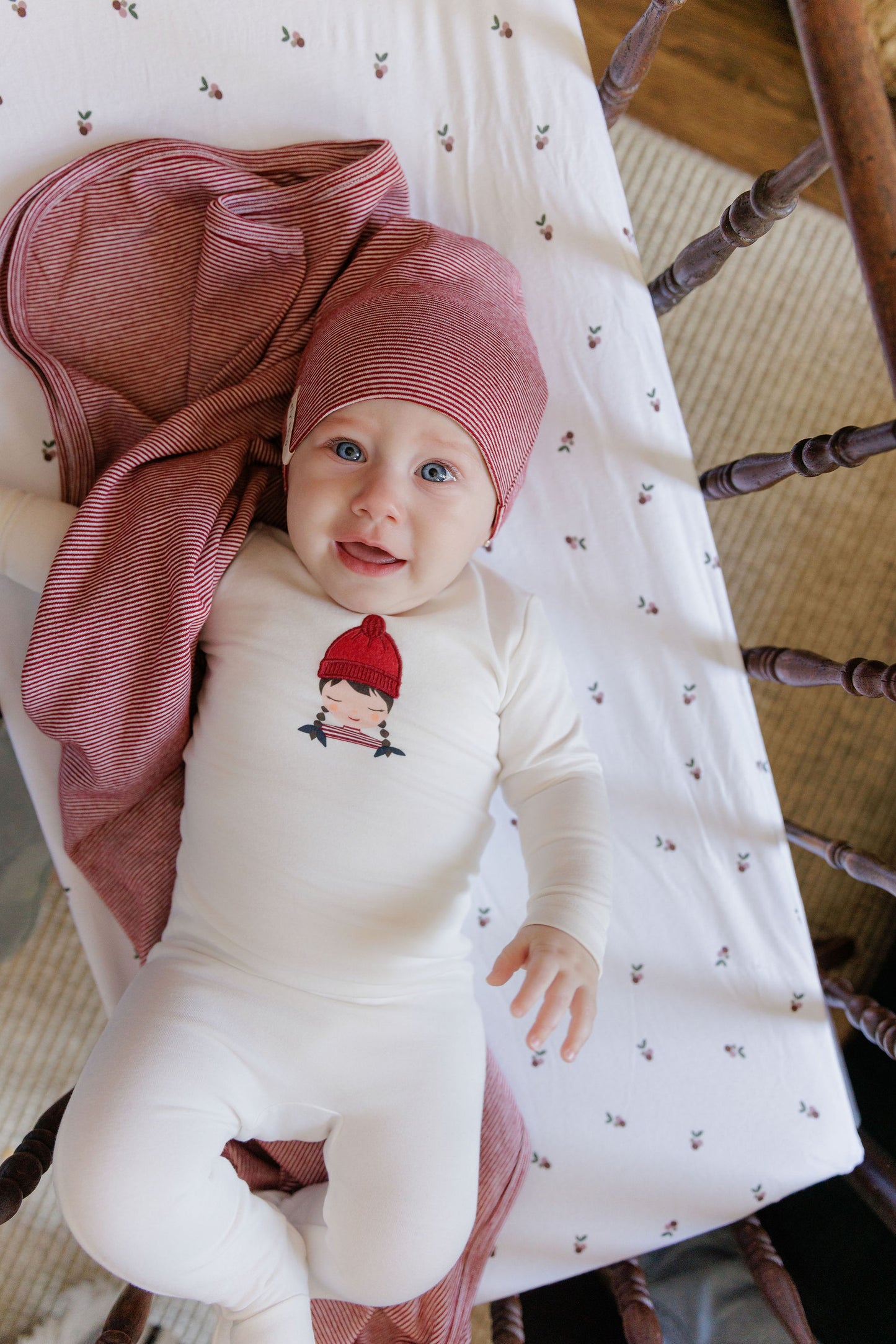 Autumn Kids Collection Ivory/Pink Layette Set