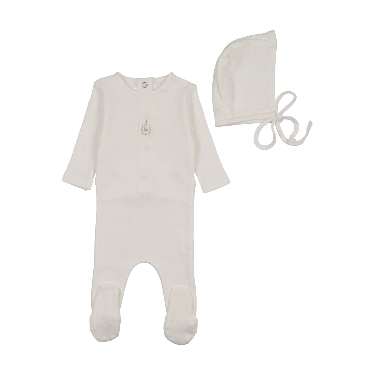 Footie Set Bird Pointelle