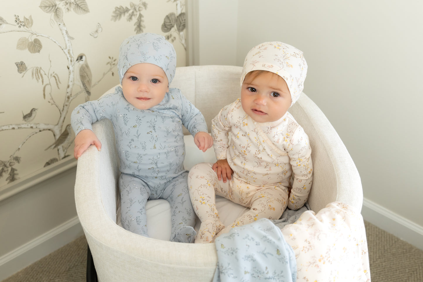 Countryside Quaint Footie/Beanie-Girls Print