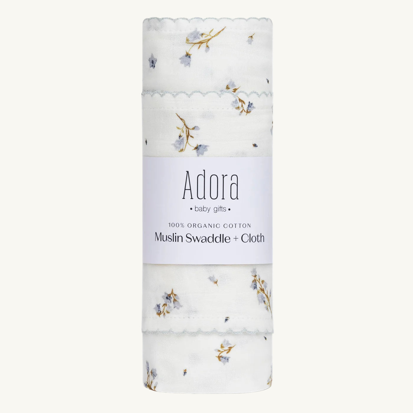 Floral Boys Swaddle and Cloth