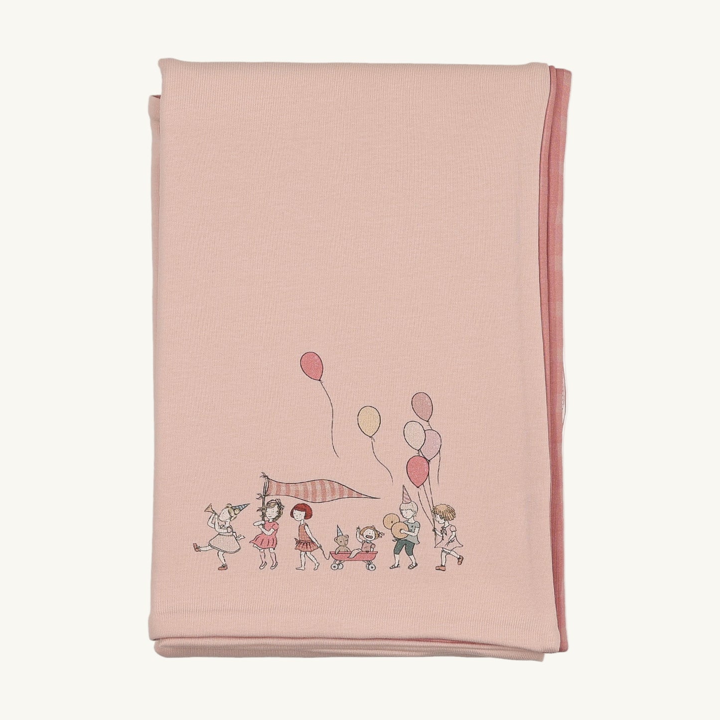 Little Tot Parade-Coral Pink Blanket