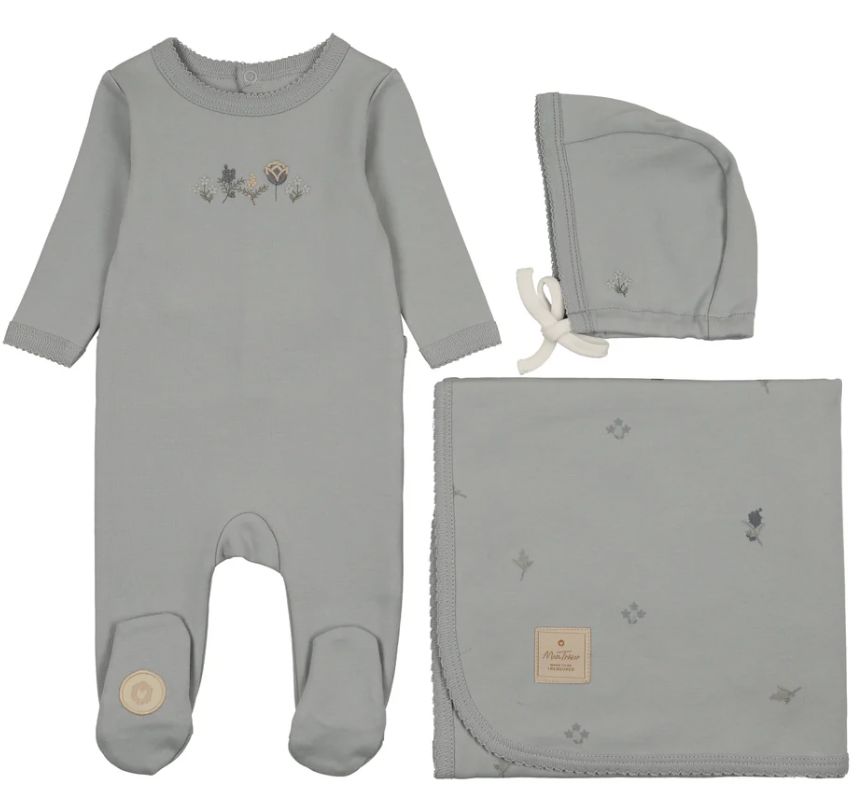 Layette Set Embroidered Garden Boys