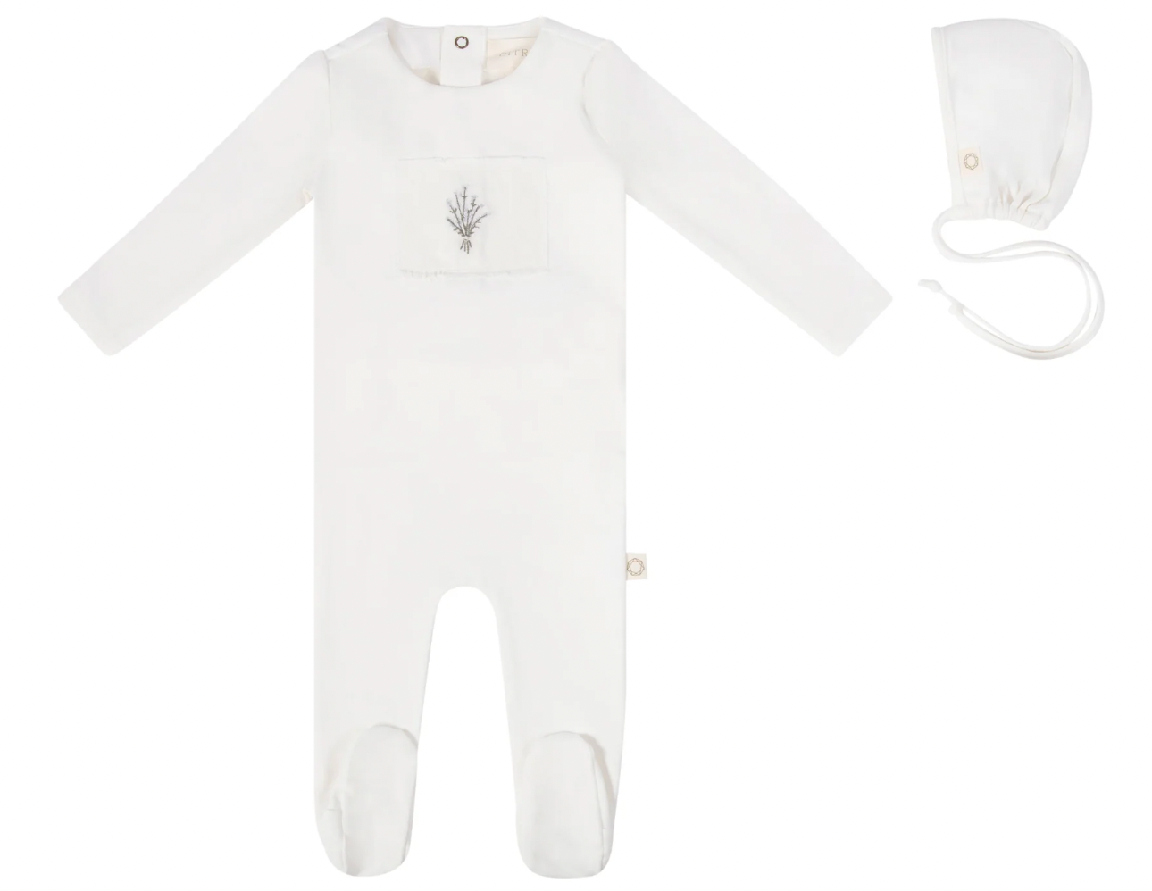 Footie Set Floral Patch