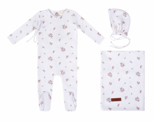 Layette Set Blueberry Bunches