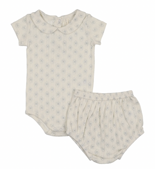 Outfit Set Geo Floral Print