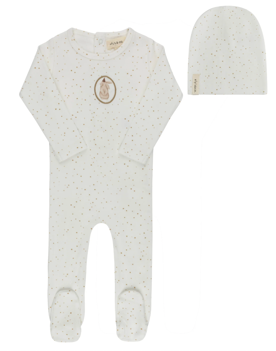 Footie Set Cotton Bunny