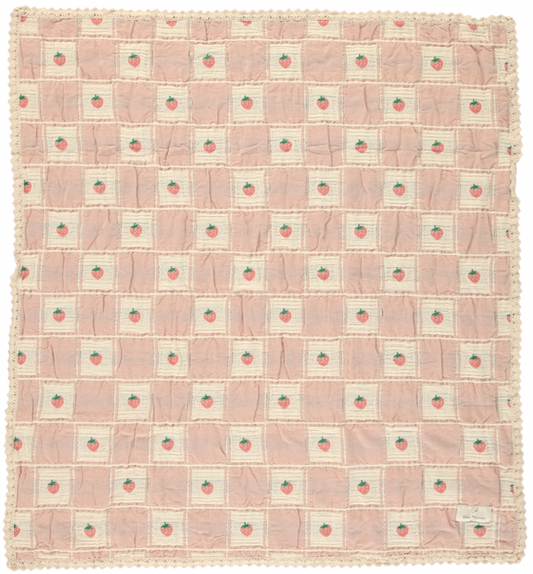 Blanket Strawberry Patchwork