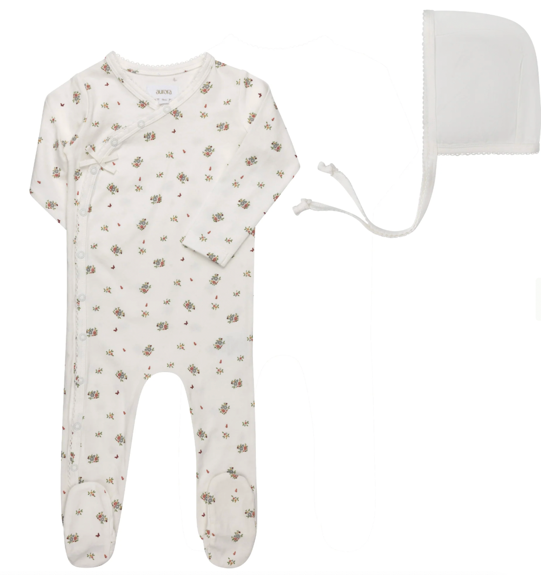 Footie Set Jersey Cotton Floral