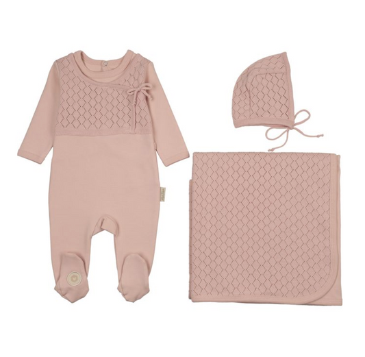 Layette Set Pointelle Wrap