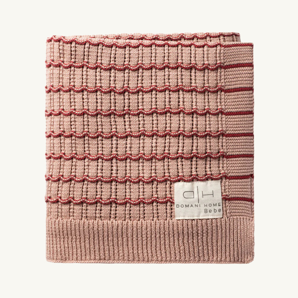 Striated Scallop Blanket Blush