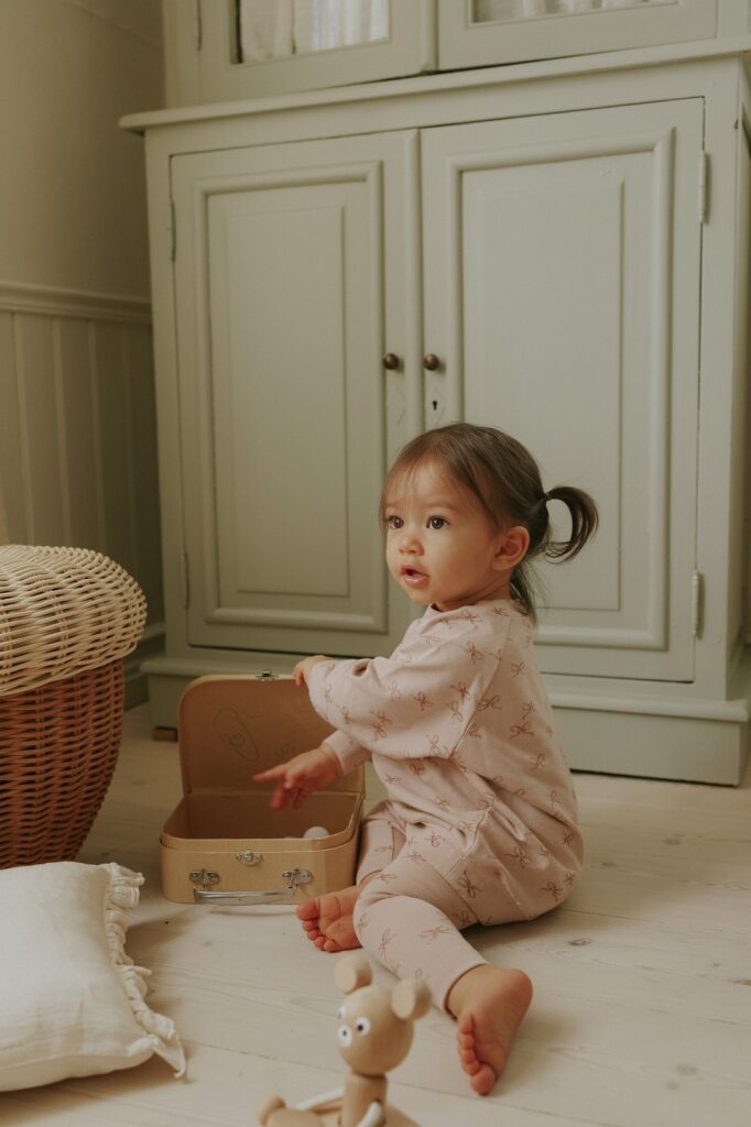 Bow Print Sweatshirt Set