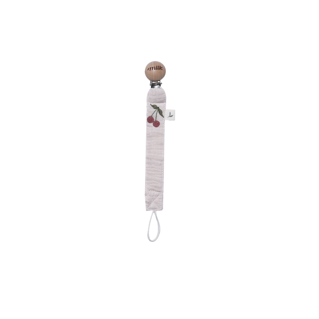 Muslin Paci Clips Terracotta