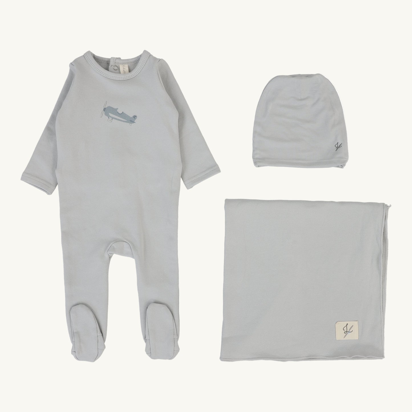 Graphic Layette set Pale Blue