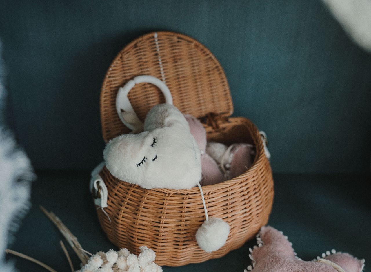 Heart Cream Lullaby Pull String Toy