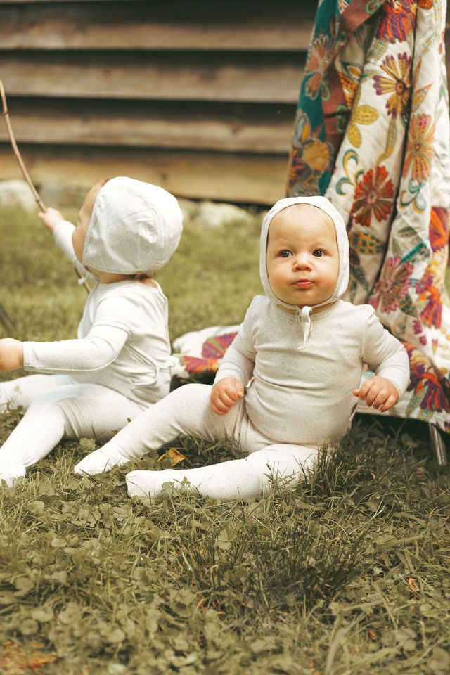 Rose Damask Footie and Hat