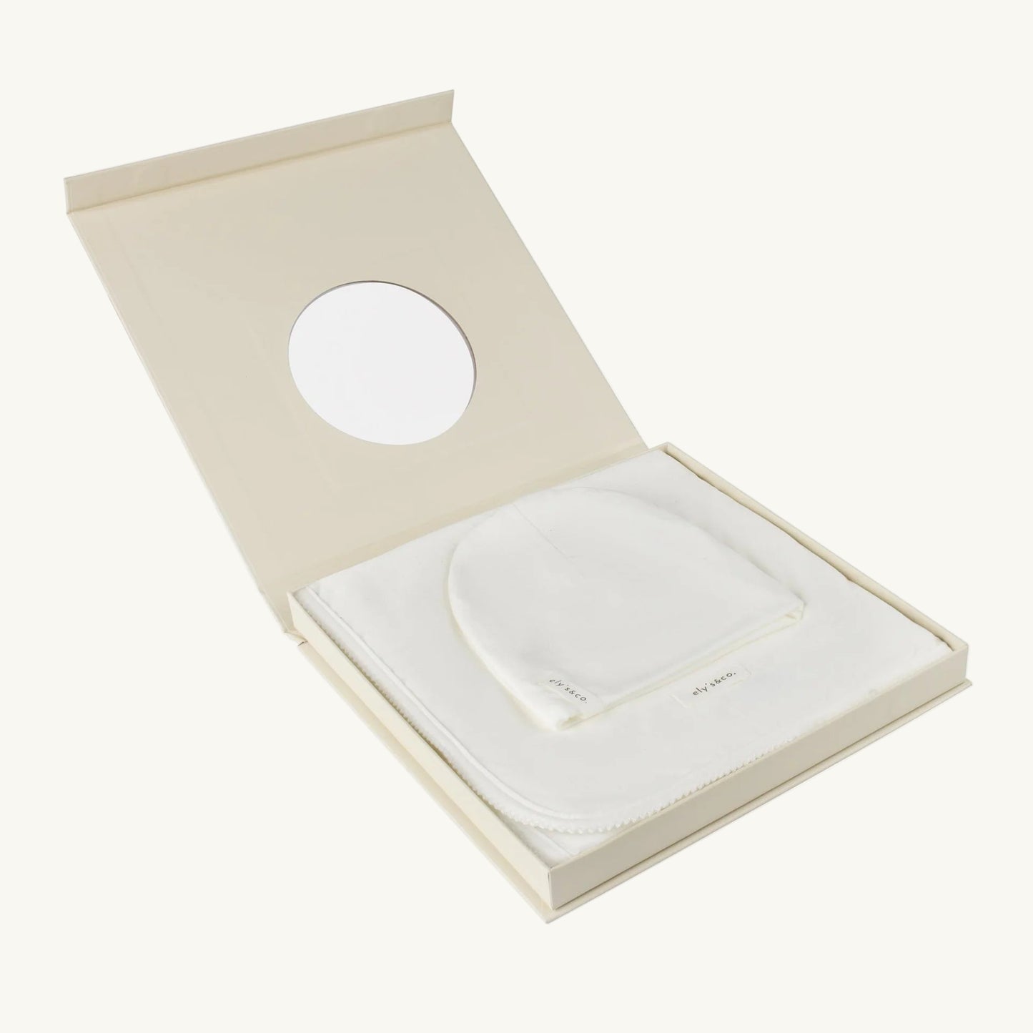 Modal Jersey Scalloped Swaddle with Beanie