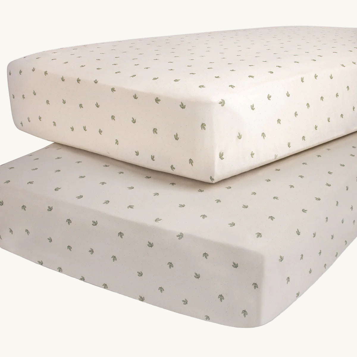 2 Pack Sage Vintage Leaf Cotton Sheets