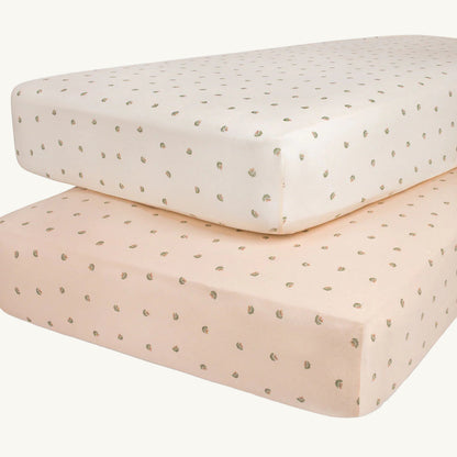 2 Pack Pink Vintage Floral Cotton Sheets