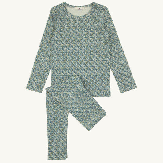 Black Floral Loungewear Set