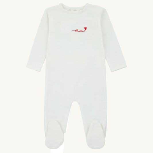 Layette Patch Footie TMH Set-Red
