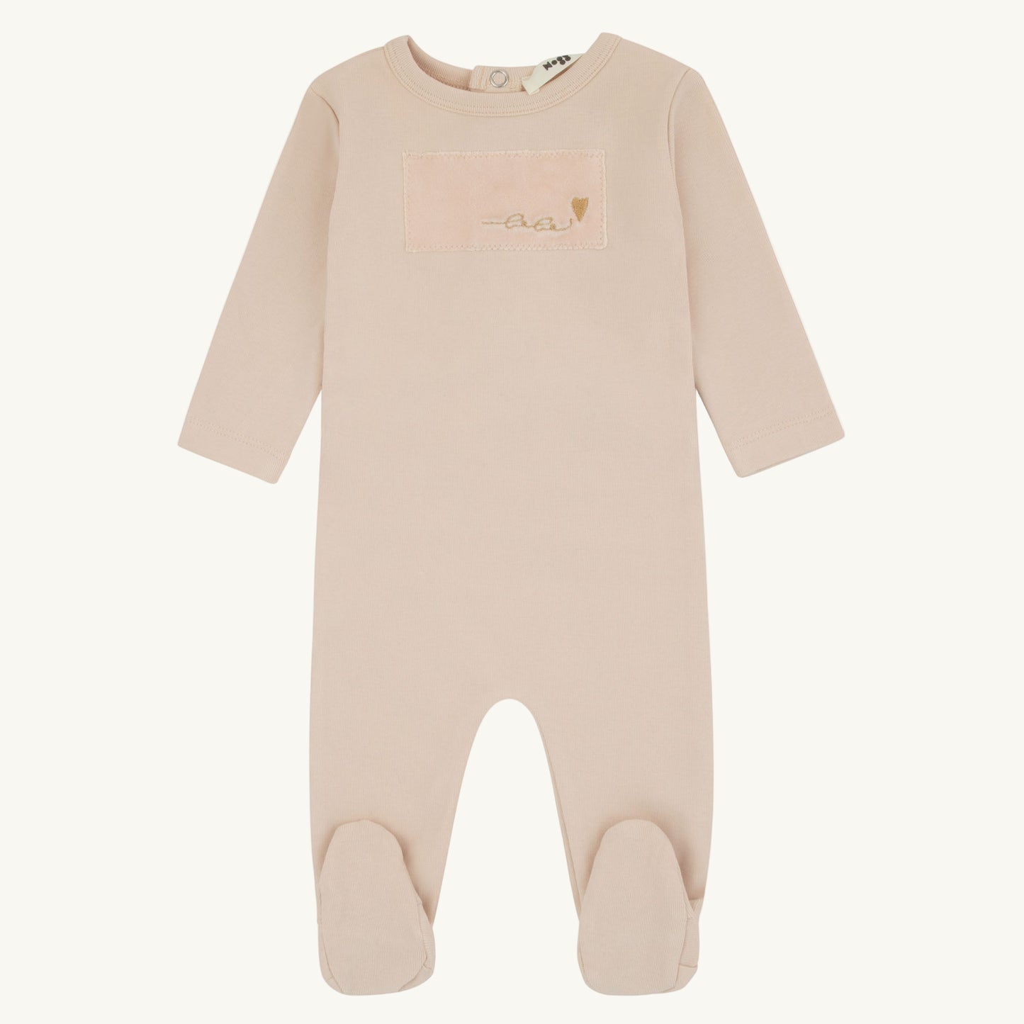 Layette Patch Footie-Pink