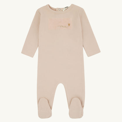 Layette Patch Footie-Pink