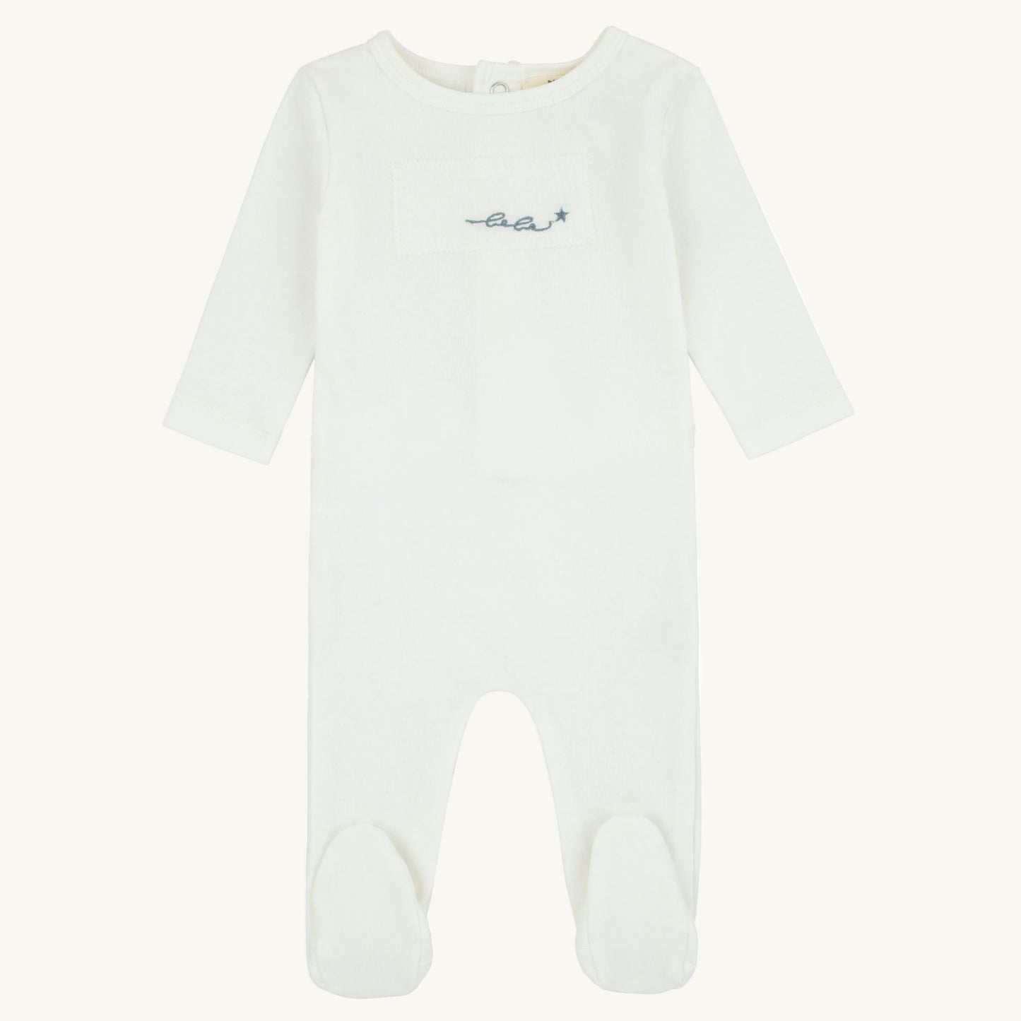 Layette Patch Footie Set-Blue
