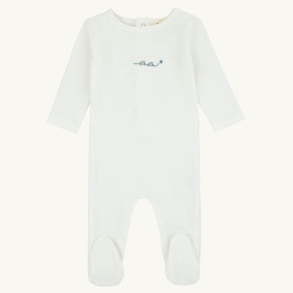 Layette Patch Footie Set-Blue