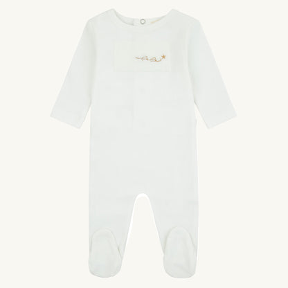 Layette Patch Footie-Gold