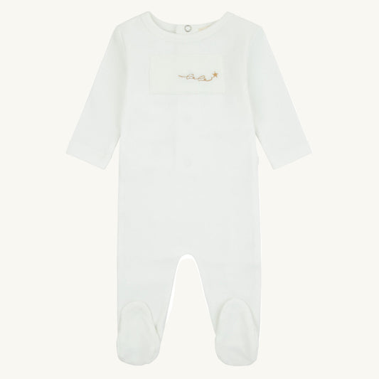 Layette Patch Footie-Gold
