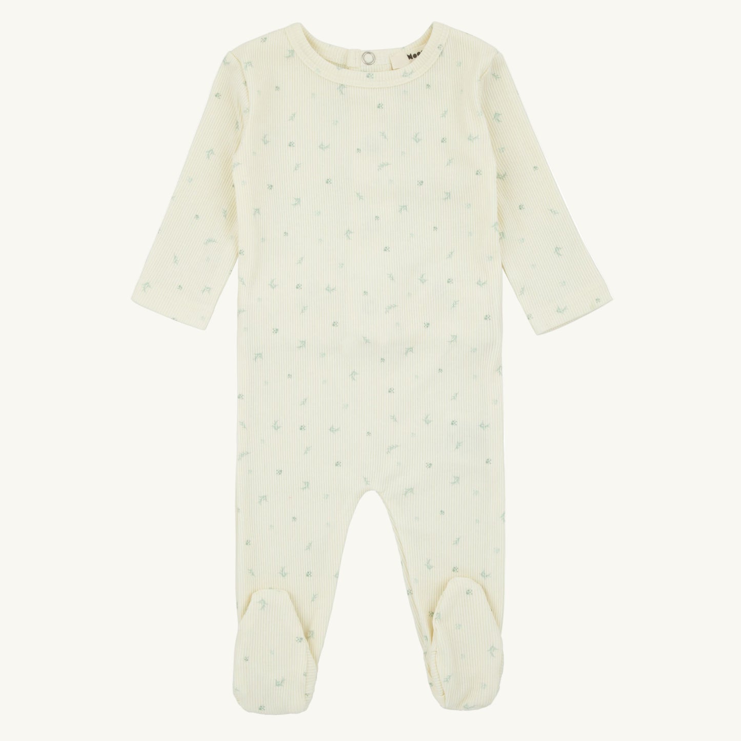 Ribbed Floral Layette Set Blue