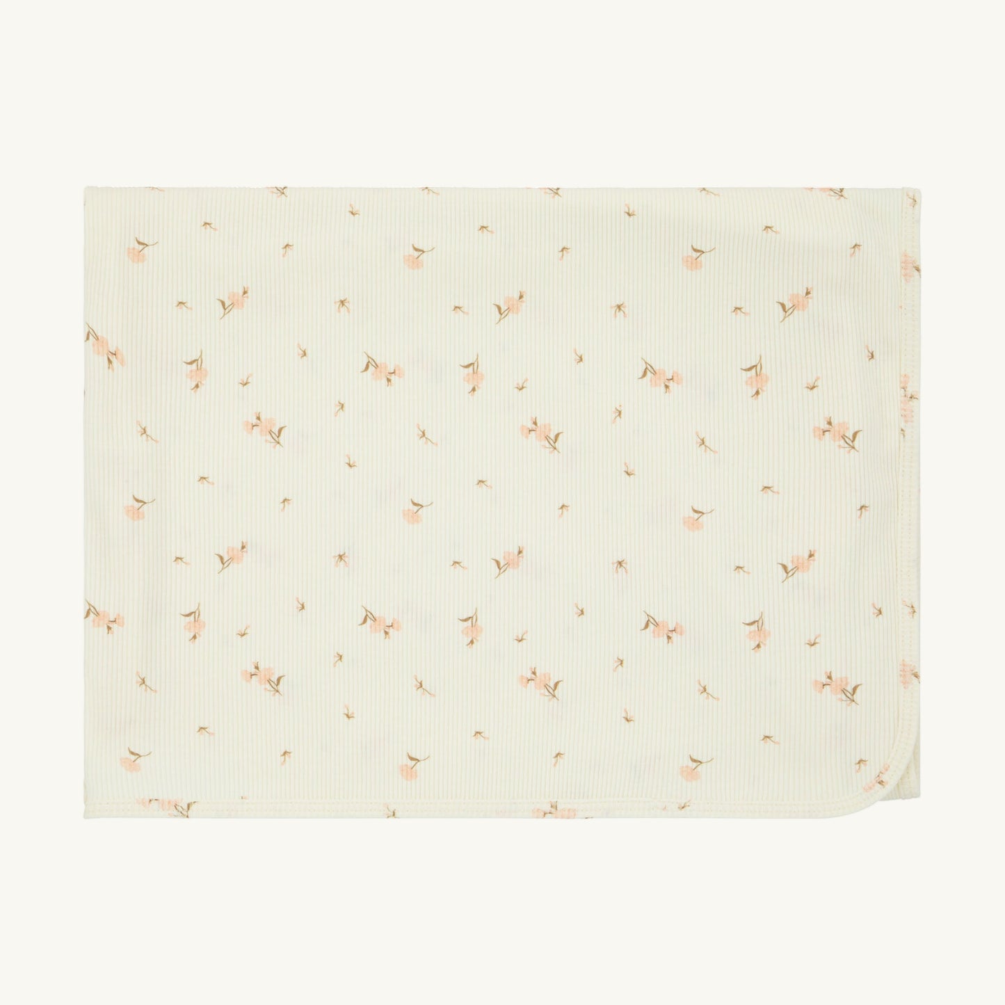 Ribbed Floral Layette Set Pink