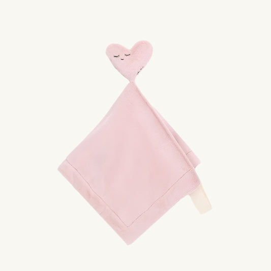Heart Pink Lovey With Paci/Stroller String