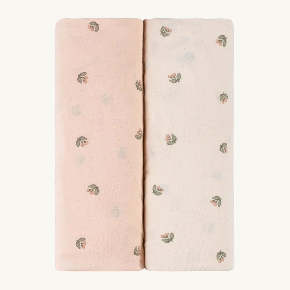 2 Pack Pink Vintage Floral Cotton Sheets