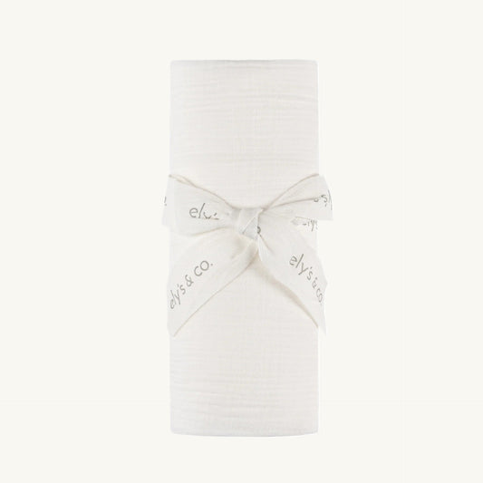 Velour Kimon Muslin Swaddle Ivory