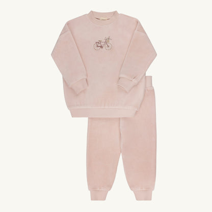 Velour Bicycle Collection Pink Two Piece