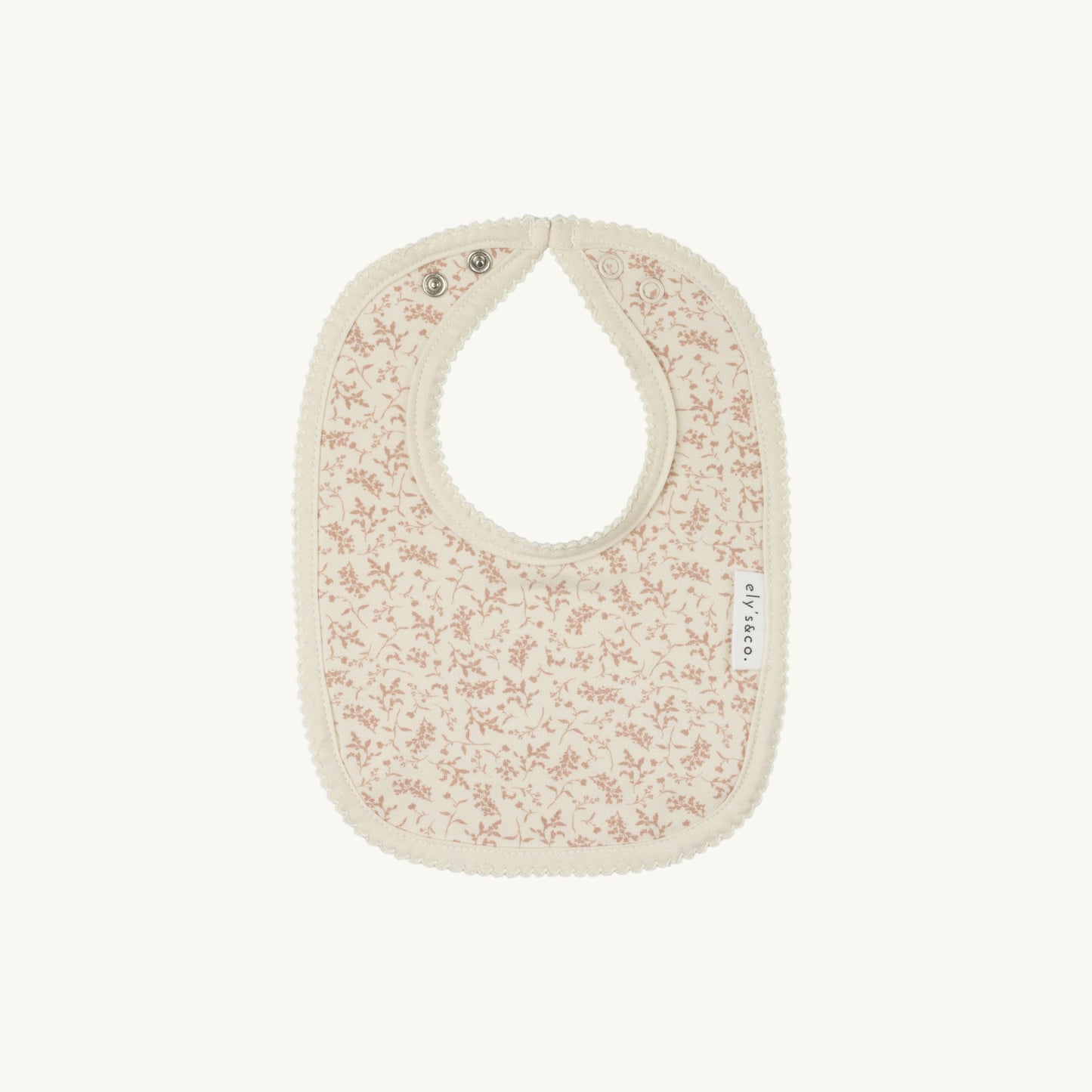 Vine Collection ivory/Pink Bib