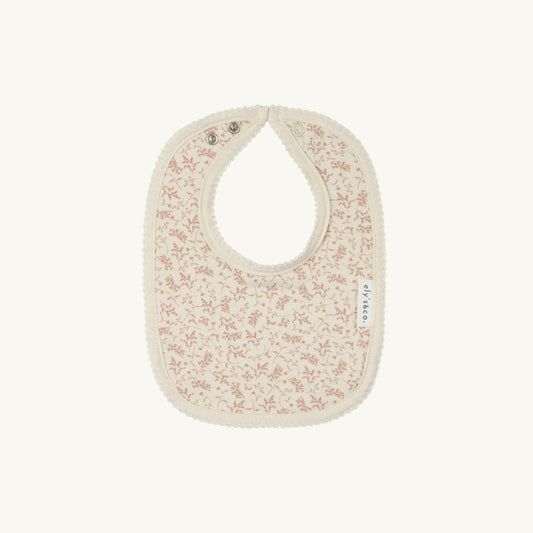 Vine Collection ivory/Pink Bib