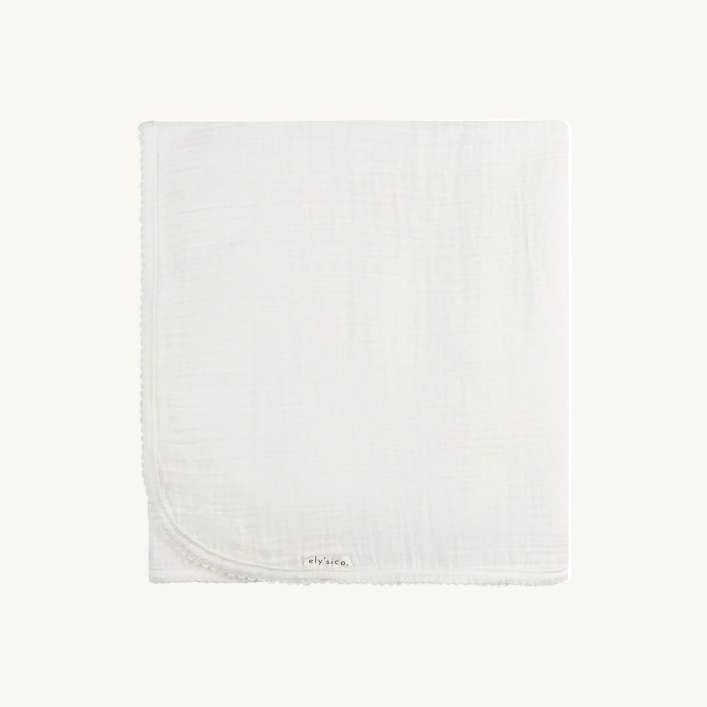 Velour Kimon Muslin Swaddle Ivory