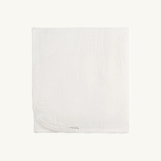 Velour Kimon Muslin Swaddle Ivory