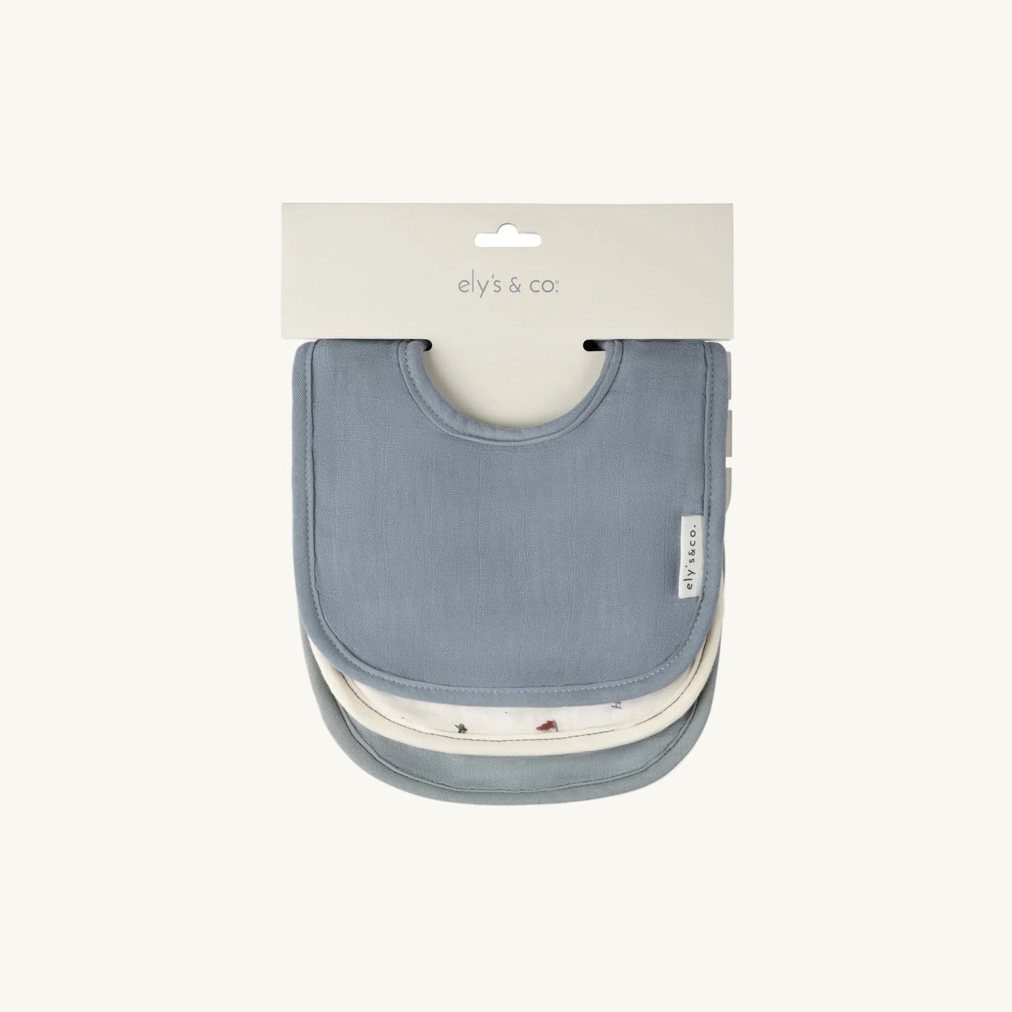 3 Pack Bibs Blue Nautiocal/Solid
