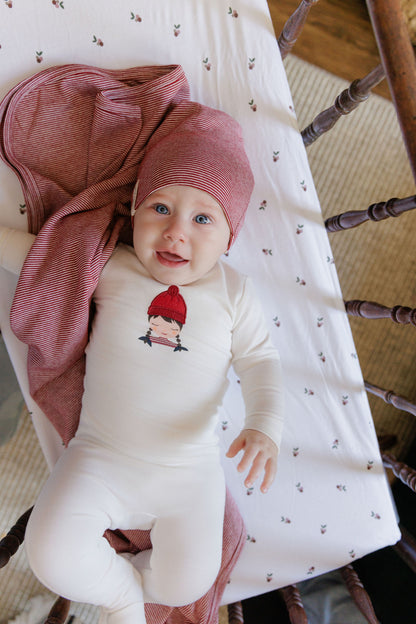 Autumn Kids Collection Ivory/Pink Layette Set