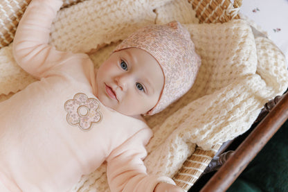 Velour Liberty  Pink Floral Layette Set