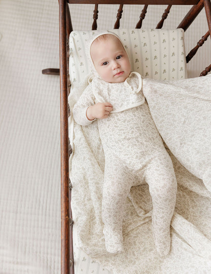 Vine Collection Ivory/Sage Layette Set