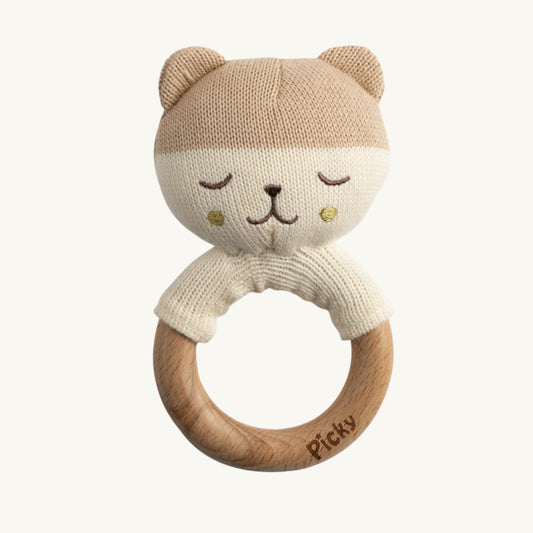 Knitted Teddy Rattle