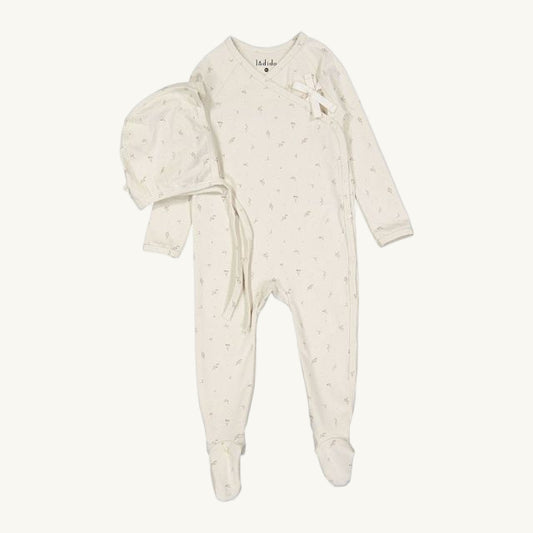 Blush Tiny Bud Footie and Hat