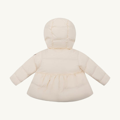 Flared Down Jacket Off White