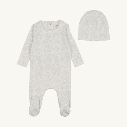 Babyland Toile Footie/Beanie-Ivory Boys